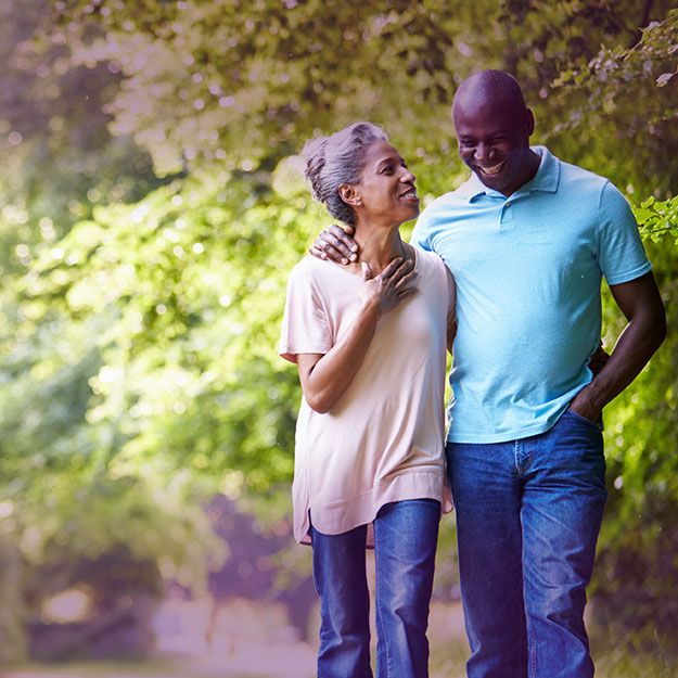 Washington residents taking a walk.